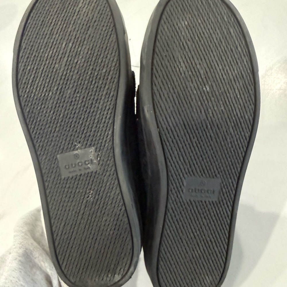 Gucci Black Velcro Strap Sneakers - Picture 5 of 5